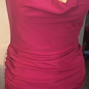 Elegant Pink Women's Dress